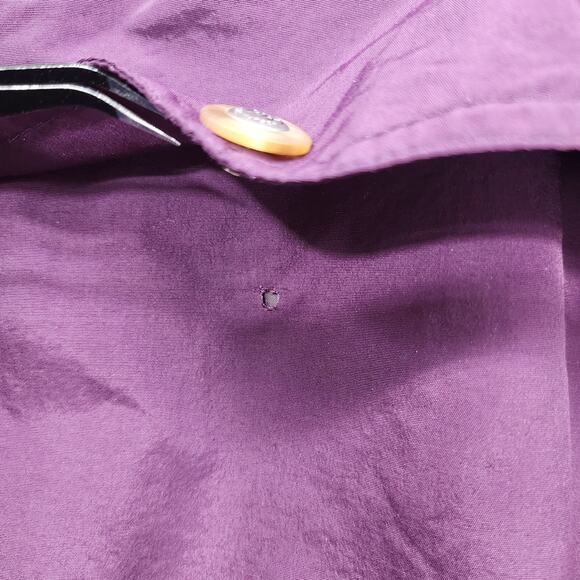 Vintage Helly Hansen Jacket Mens M Purple 1/2 Zip Pullover Windbreaker Vented - Picture 6 of 12